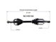 CV Axle Assembly; Front (07-21 Tundra)