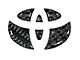 Steering Wheel Emblem Inserts; Domed Carbon Fiber (07-21 Tundra)