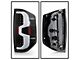 Light Bar LED Tail Lights; Black Housing; Clear Lens (14-21 Tundra)