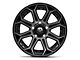 Fuel Wheels Siege Gloss Black Machined 5-Lug Wheel; 20x9; 20mm Offset (07-13 Tundra)