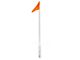 LED Flag Pole Whip; Orange; 6-Foot (Universal; Some Adaptation May Be Required)