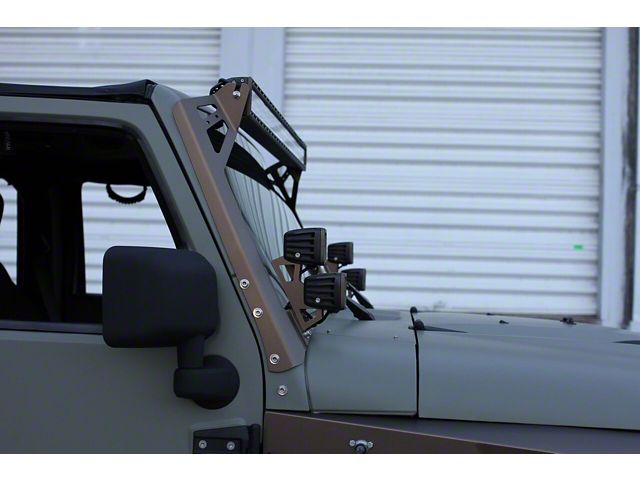 VPR 4x4 50-Inch LED Light Bar Roof Mounting Brackets (07-18 Jeep Wrangler JK)