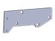 Front Bumper Mounting Plate Kit; Bare Steel (84-01 Jeep Cherokee XJ)