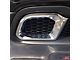 OMAC Fog Light Bezel Covers; Silver (14-23 Jeep Cherokee KL)