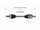 CV Axle Assembly; Front Driver Side (14-18 Jeep Cherokee KL)