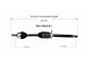 CV Axle Assembly; Front Passenger Side (17-18 Jeep Cherokee KL)