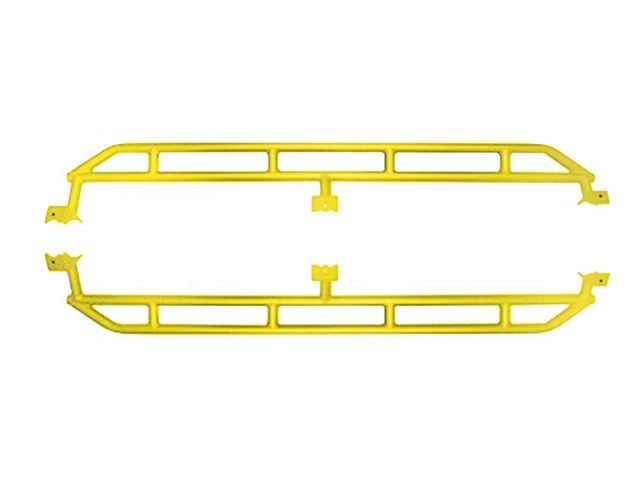ACE Engineering Rock Sliders; Neon Yellow (20-24 Jeep Gladiator JT)
