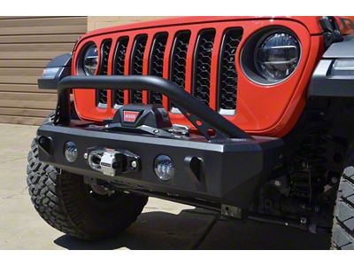 ACE Engineering Expedition Series Front Bumper with Bull Bar; Texturized Black (18-24 Jeep Wrangler JL)