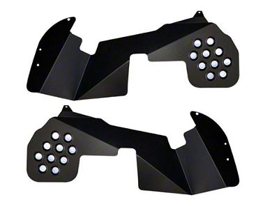 ACE Engineering Front Inner Fender Kit; Texturized Black (18-24 Jeep Wrangler JL, Excluding EcoDiesel)