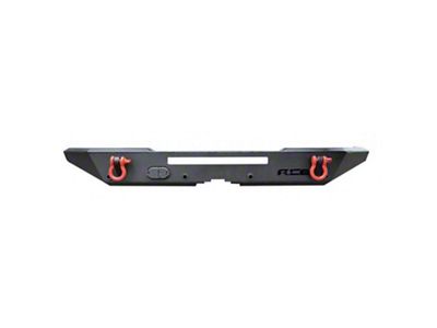 Halfback Rear Bumper with 20-Inch Light Bar Provision; Texturized Black (18-25 Jeep Wrangler JL)