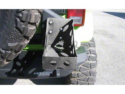 ACE Engineering Pro Series Rear Bumper Jerry Can Holder Kit; Bare Metal (07-24 Jeep Wrangler JK & JL)
