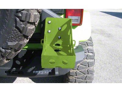 Pro Series Rear Bumper Jerry Can Holder Kit; Gecko Green (07-25 Jeep Wrangler JK & JL)