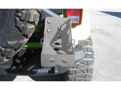 ACE Engineering Pro Series Rear Bumper Jerry Can Holder Kit; Gray Hammertone (07-24 Jeep Wrangler JK & JL)