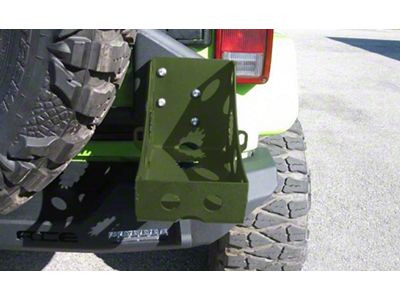 ACE Engineering Pro Series Rear Bumper Jerry Can Holder Kit; Locas Green (07-24 Jeep Wrangler JK & JL)