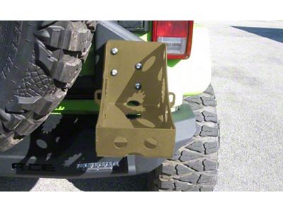 Pro Series Rear Bumper Jerry Can Holder Kit; Military Beige (07-25 Jeep Wrangler JK & JL)