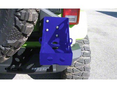 Pro Series Rear Bumper Jerry Can Holder Kit; Southwest Blue (07-25 Jeep Wrangler JK & JL)