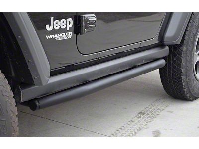 Rock Sliders; Black (18-25 Jeep Wrangler JL 2-Door)