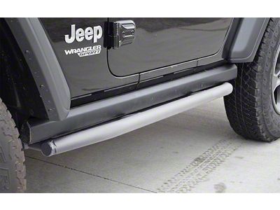 Rock Sliders; Cloud White (18-25 Jeep Wrangler JL 2-Door)