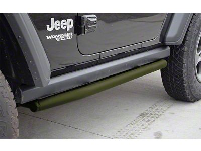 Rock Sliders; Locas Green (18-25 Jeep Wrangler JL 2-Door)