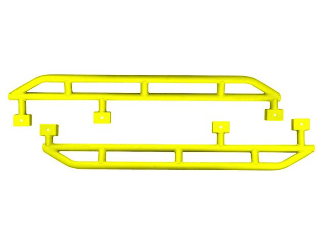 ACE Engineering Rock Sliders; Neon Yellow (07-18 Jeep Wrangler JK 4-Door)