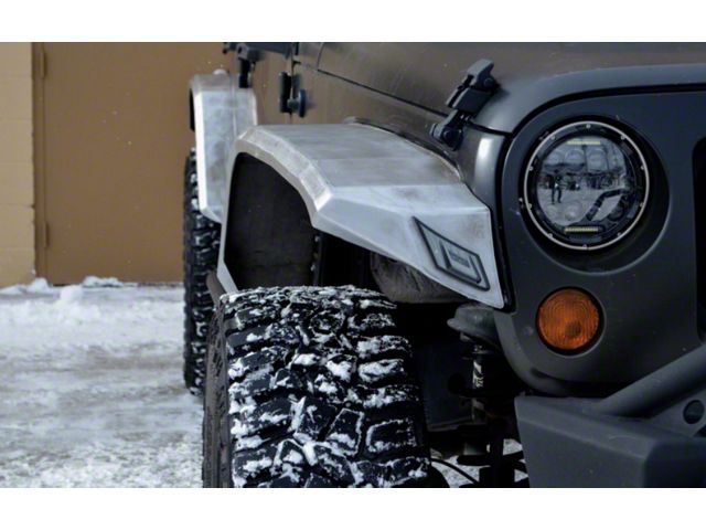 ACE Engineering Wide Fender Flares; Texturized Black (07-18 Jeep Wrangler JK)