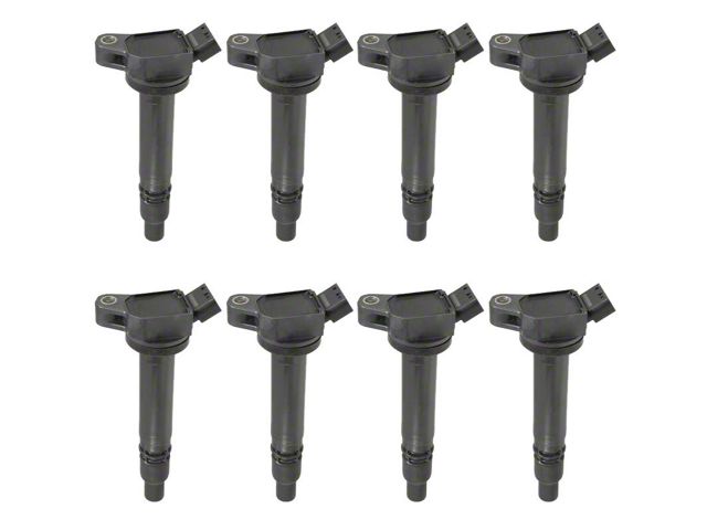 Ignition Coils; Black; Set of Eight (10-20 4.0L 4Runner)