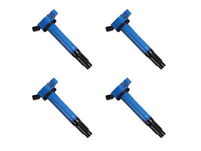 Ignition Coils; Blue; Set of Four (10-21 4.0L 4Runner)