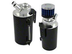 ADD W1 Oil Catch Can with Breather; Carbon Fiber (Universal; Some Adaptation May Be Required)