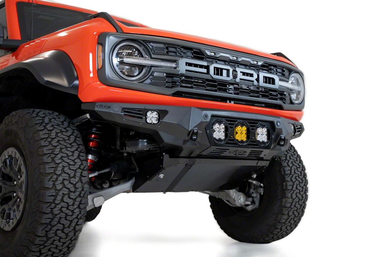 Addictive Desert Designs Bronco Bomber Front Bumper For Baja Designs 