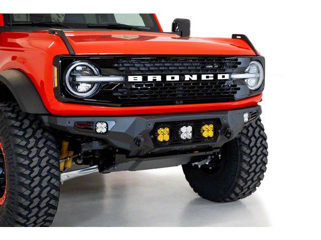 Addictive Desert Designs Bomber Front Bumper for Baja Designs LP6 Round Lights (21-24 Bronco, Excluding Raptor)