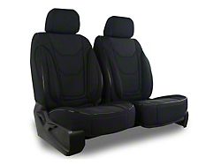 Aegis Cover Airmesh Low Back Bucket Seat Covers with Memory Foam Booster; Black/Black (03-24 4Runner)