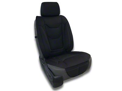 Aegis Cover Airmesh Easy Fit Wrap Low Back Bucket Seat Cover; Black/Black (03-24 4Runner)