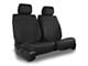 Aegis Cover Leatherette Low Back Bucket Seat Covers with Suede Plain Insert; Black/Black Piping (03-24 4Runner)