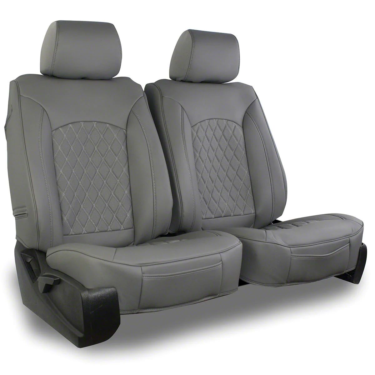 Aegis Cover Bronco Leatherette Low Back Bucket Seat Covers with Suede ...