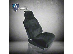 Aegis Cover Sheepskin Easy Fit Wrap Low Back Bucket Seat Cover; Black (21-25 Bronco w/ Front Bucket Seats)