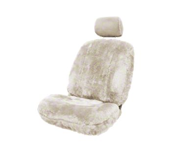 Aegis Cover Sheepskin Semi-Custom Low Back Bucket Seat Cover; Sand (21-25 Bronco w/ Front Bucket Seats)