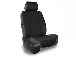 Aegis Cover Neoprene Easy Fit Wrap Low Back Bucket Seat Cover; Black/Black (05-23 Tacoma w/ Front Bench Seat)