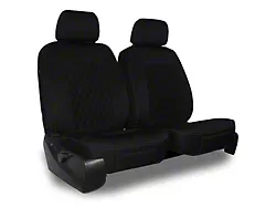 Aegis Cover Neoprene Low Back Bucket Seat Covers with Diamond Insert; Black/Black (05-23 Tacoma w/ Front Bench Seat)