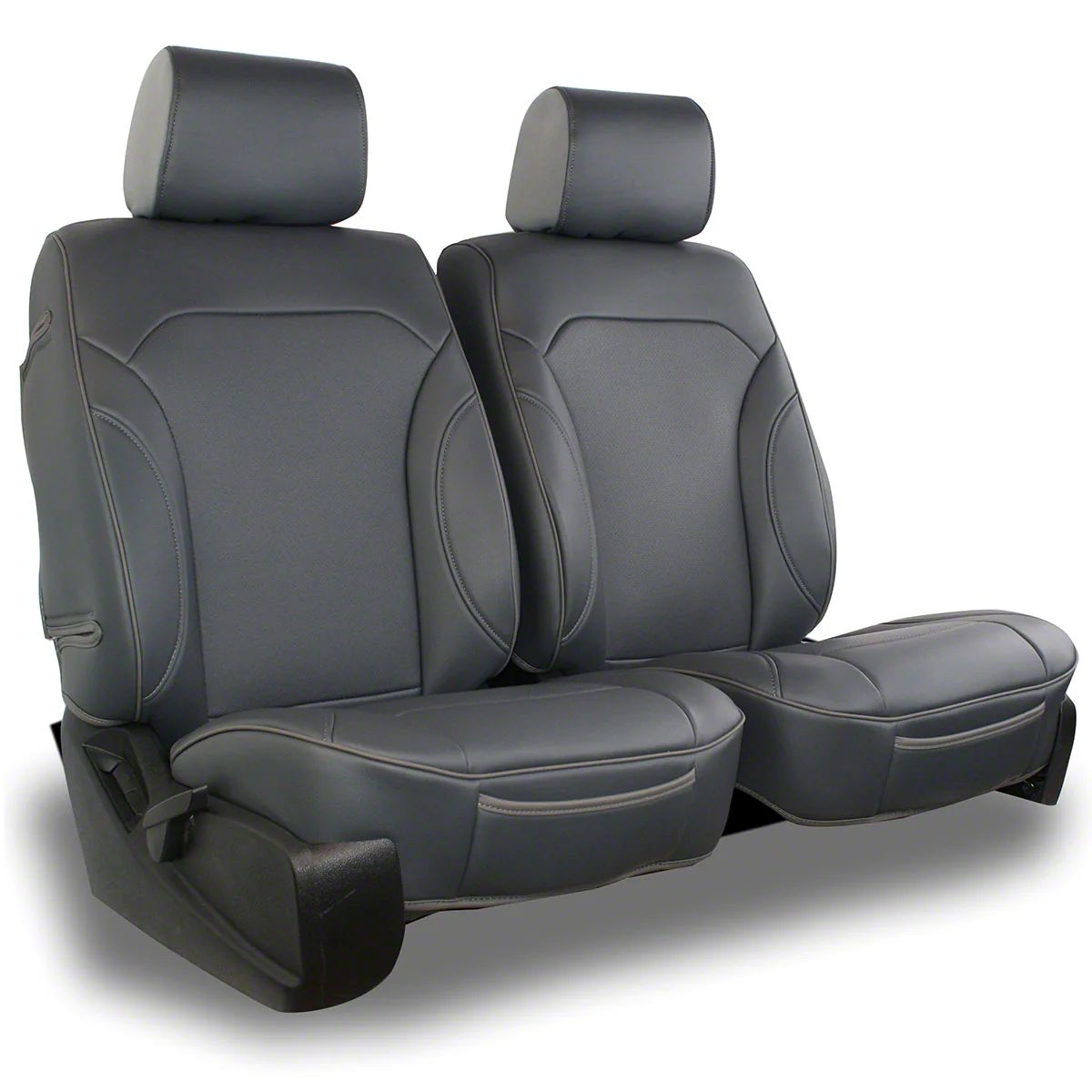 Aegis Cover Tundra Leatherette Low Back Bucket Seat Covers With Suede 