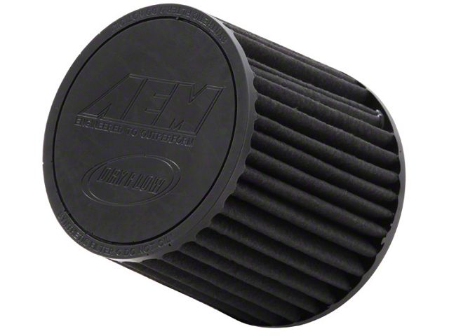 AEM Induction Brute Force DryFlow Air Filter; 3.25-Inch Inlet / 5.25-Inch Length (Universal; Some Adaptation May Be Required)