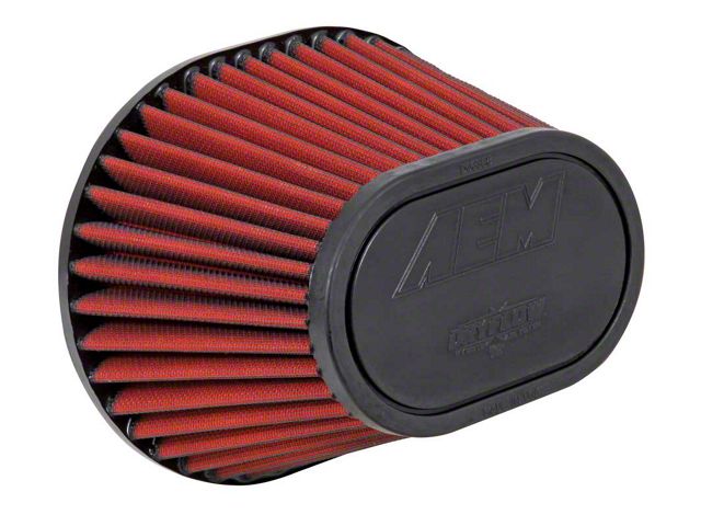 AEM Induction DryFlow Air Filter; 3.50-Inch Inlet / 5.50-Inch Length (Universal; Some Adaptation May Be Required)