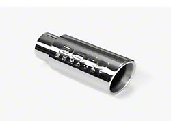 Aero Exhaust Angled Cut Rolled End Stainless Steel Round Exhaust Tip; 3.50-Inch; Polished (Fits 2.50-Inch Tailpipe)