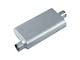 Street Series Street Flow 3 Chamber Aluminized Offset/Center Muffler; 2.50-Inch Inlet/2.50-Inch Outlet (Universal; Some Adaptation May Be Required)