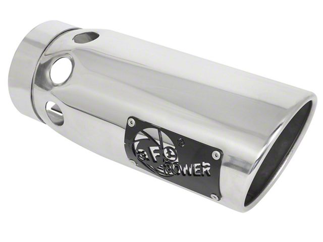 AFE MACH Force-XP 304 Stainless Steel Intercooled Exhaust Tip; 6-Inch; Polished (Fits 5-Inch Tailpipe)