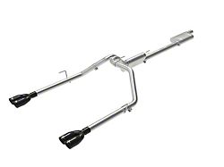 AFE Vulcan Series Dual Exhaust System with Black Tips; Rear Exit (20-24 3.6L Jeep Gladiator JT)