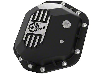 AFE Pro Series Front or Rear Differential Cover with Machined Fins; Black; Dana 44 (97-18 Jeep Wrangler TJ & JK)