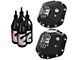 AFE Pro Series Front and Rear Differential Covers with Machined Fins and 75w-90 Gear Oil; Black; Dana 30/Dana 44 (97-18 Jeep Wrangler TJ & JK, Excluding Rubicon)