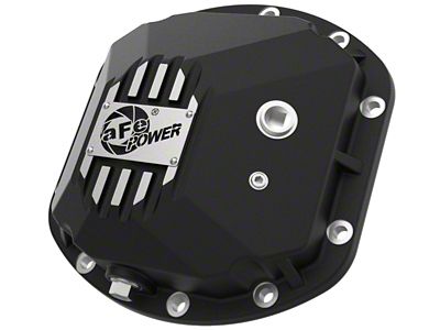 AFE Pro Series Front Differential Cover with Machined Fins; Black; Dana 30 (97-18 Jeep Wrangler TJ & JK, Excluding Rubicon)