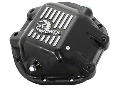 AFE Pro Series Rear Differential Cover with Machined Fins; Black; Dana 44 (97-18 Jeep Wrangler TJ & JK)