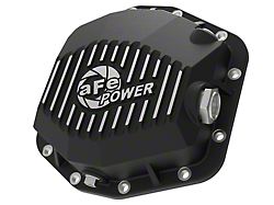 AFE Pro Series Rear Differential Cover with Machined Fins; Black; Dana M220 (18-25 Jeep Wrangler JL)